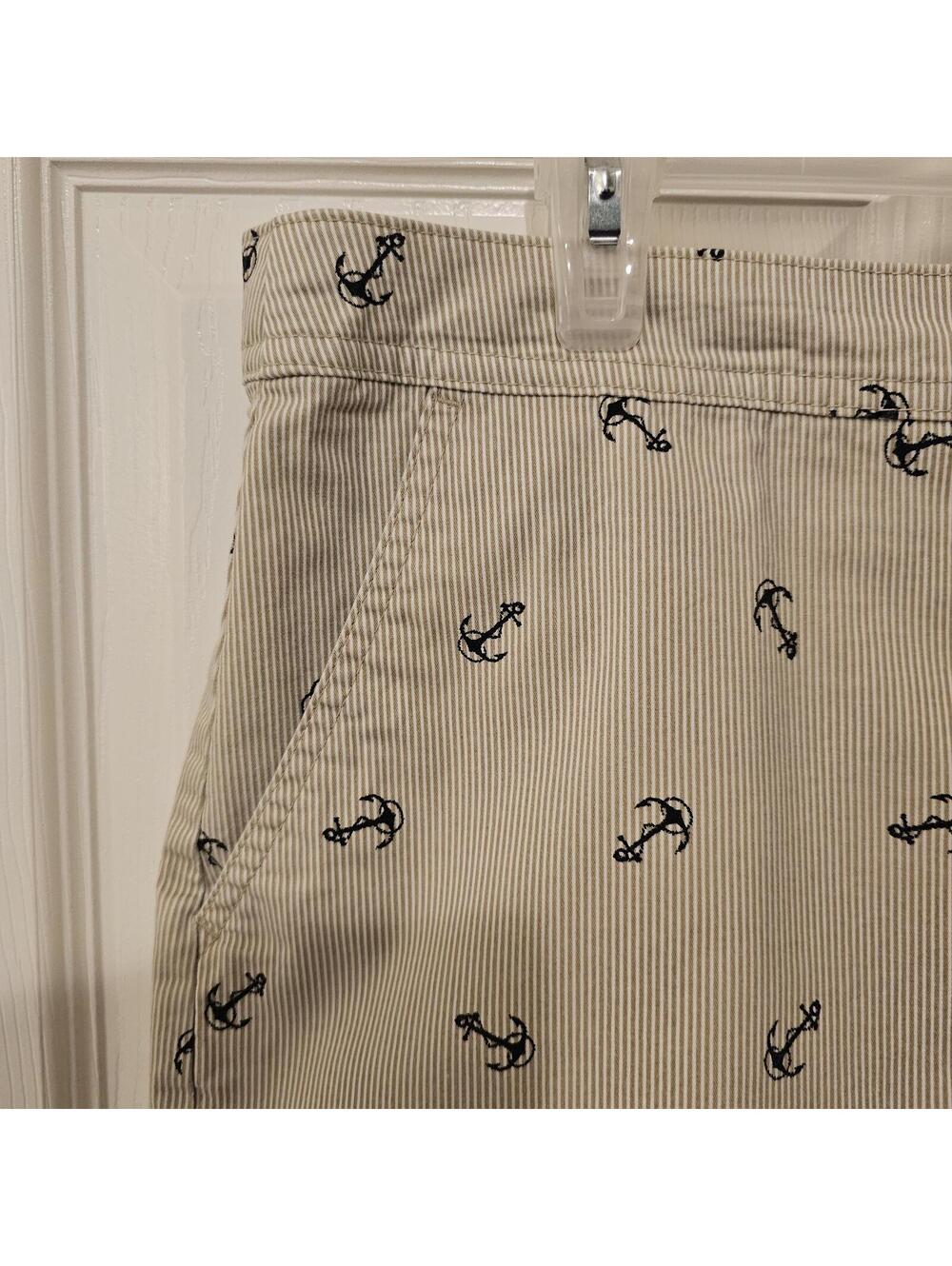 Karen Scott Misses Skort Nautical Anchor Beach Summer Seaside Chic Size 12 - Picture 3 of 8